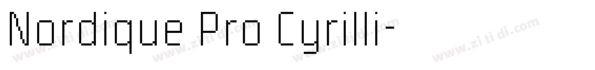 Nordique Pro Cyrilli字体转换